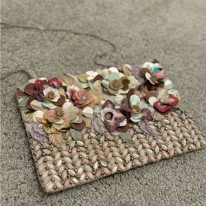 Floral Embellished Clutch